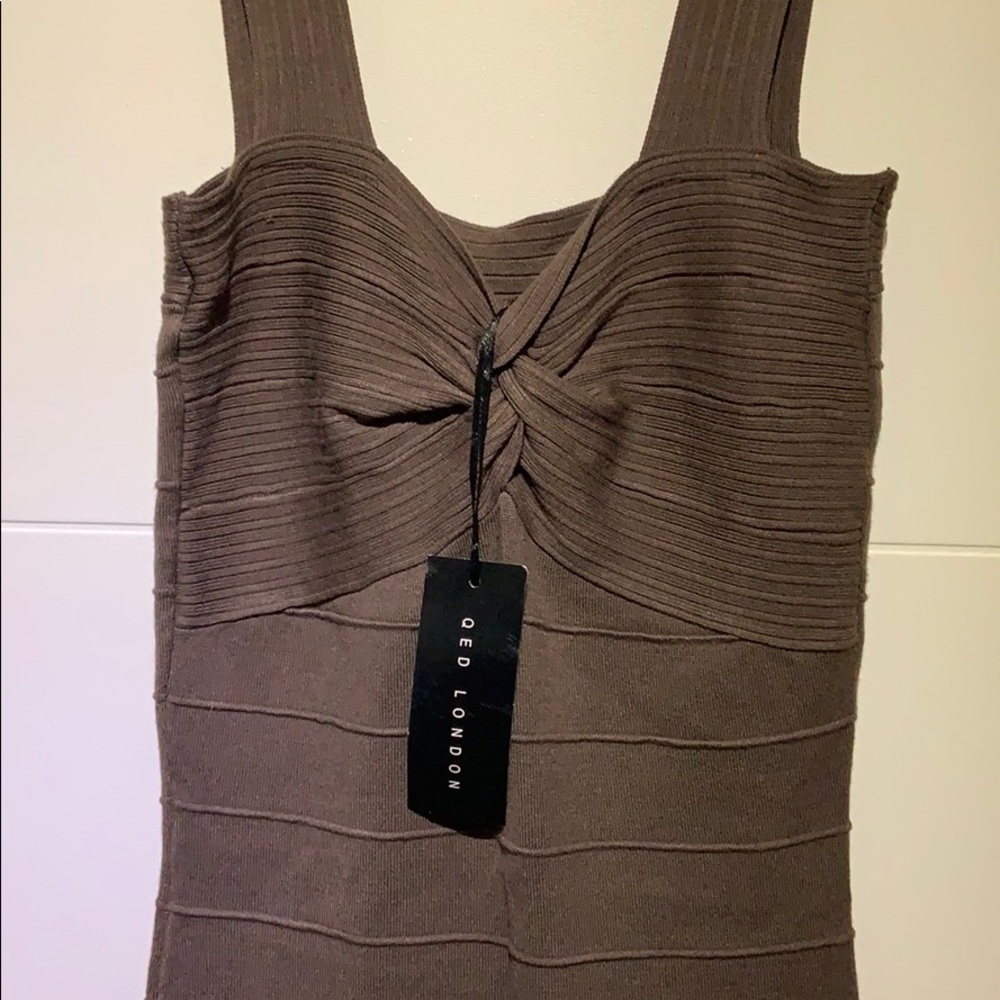Brown Mini Dress Qed London NWT
